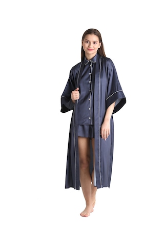 U&me Saten Sabahlık Lacivert Um220431101 R007 Lacivert