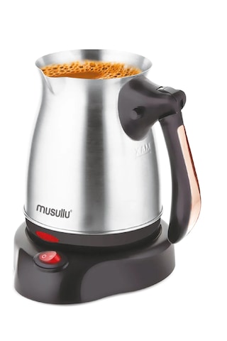 Musullu MSL-CM212 Elektrikli Cezve Çelik Katlanır Kulp