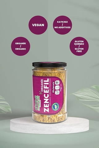 Ekoloji Market Organik Glutensiz Zencefil 70 G