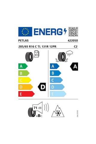Petlas 285/65 R16 C TL 131r 12Pr Vanmaster A/S Dört Mevsim Lastiği 2024