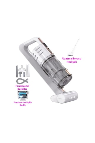 Ezere 15000pa Led Işıklı Kuru Islak Kullanım Kablosuz Güçlü El Araç-ev Süpürgesi- 5775