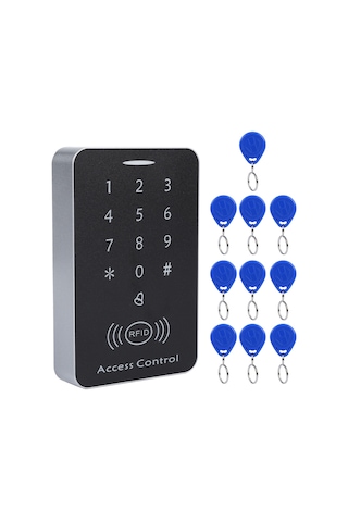 Shineyee Id Kartlı Kapı Erişim Kontrol Cihazı - Rfıd Kart/şifre İle Güvenli Erişim, 1000 Kullanıcı Desteği, Kesintisiz Veri Saklama