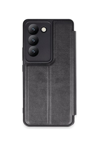 Vivo V30 Lite 4g Uyumlu Kılıf Flip Cover - Siyah
