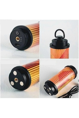 Bloomnest Usb Şarjlı Kamp Lambası, Güçlü Mini Led Fener, Açık Hava Kamp Işığı, Su Geçirmez Kamp Malzemeleri A G1259 Newway Asorti Asorti Çok Renkli