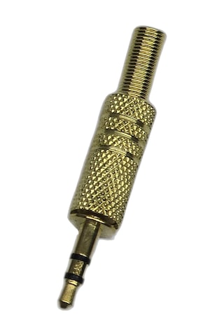 3.5mm Stereo Erkek Jak Altın Kaplama Metal Kasa Ses Kablosu Tamir Konnektörü Kulaklık Aux Uç Gold