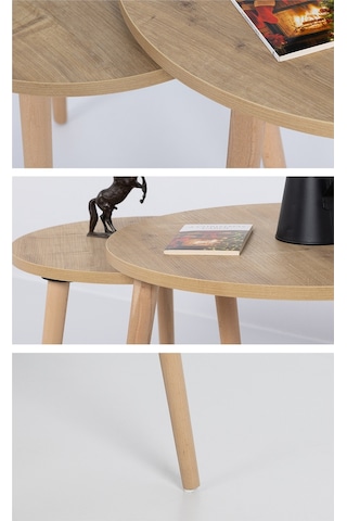 Flora Osse Meşe /orta Sehpa / Orta Sehpa Seti