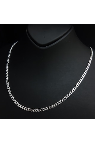 Bir Gümüş Aşkı Gurmet Model 3 MM Zincir Kolye