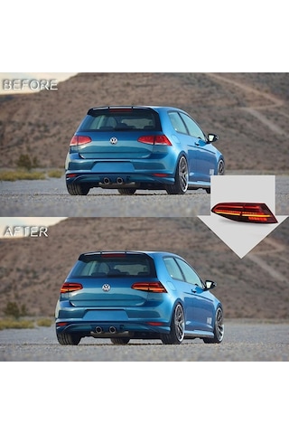 Volkswagen Golf 7 - 7.5 2012-2020 Led Stop 7.5 Highline Görünüm