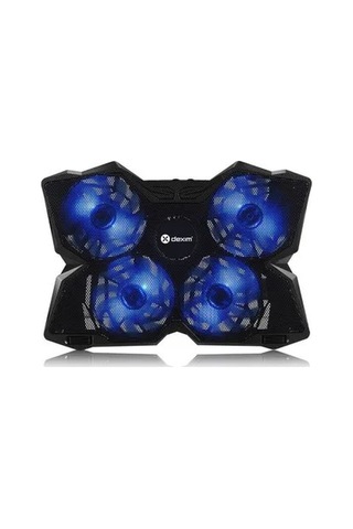 Dexım 4 Fan Ledli Notebook Soğutucu Stand 18" Ve Altı Notebook Uyumlu - Mavi 798711987351