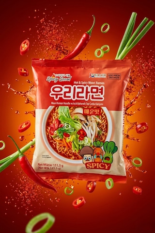 Acılı Woori Ramen 111.5 G 20'li Paket