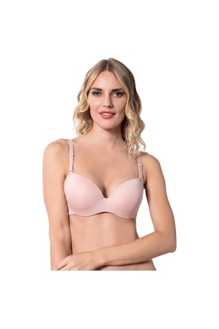 Umt Underwear Umt Kadın Desteksiz Boş B Cup Balenli Telli Sütyen 916 Pudra