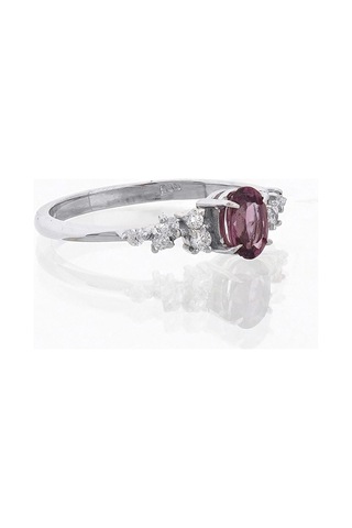 Oval Spinel Pırlanta Tektaş Yüzük