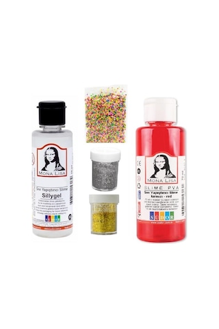 Slime Seti Kırmızı Renk 70 ML Renkli Slaym Südor Sılaym Seti 70 M