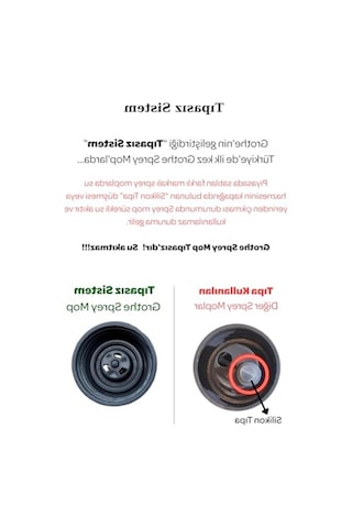 Sprey Mop, 700 Cc Su Hazneli Ve Mikrofiber Bez İle Etkili Temizlik Açık Bej