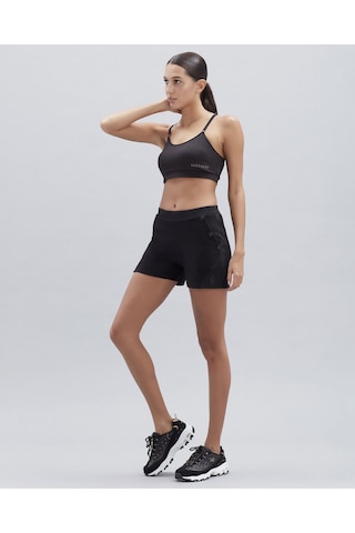 Skechers W Mid Support Essential Bra Kadın Siyah Sporcu Sütyeni S212271-001