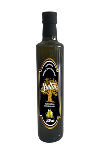 Sultan Soguk Sıkım Natürel Sızma Zeytinyağı Cam 500 ML