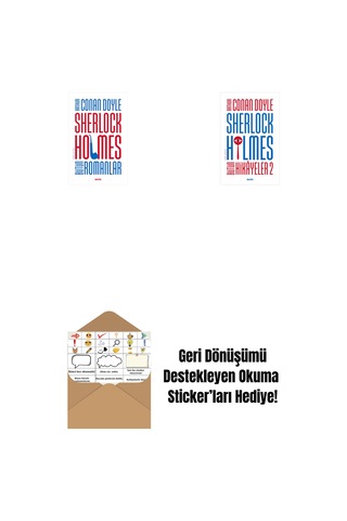 Sherlock Holmes - Bütün Romanlar Ciltli + Sherlock Holmes - Bütün Hikayeler 2 + Okuma Sticker'ları