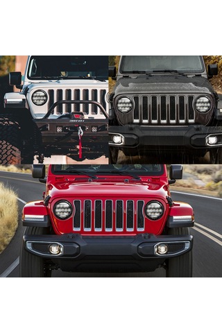 Padalink "7 İnç Evrensel Led Far H4 Bağlantılı - 20000 Lümen, Ip67 Su Geçirmez"