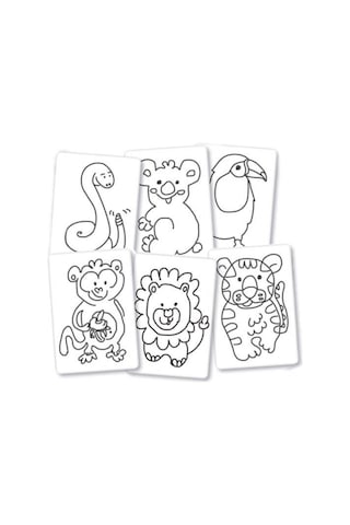 Alpino Baby 6’Lı Boyama Kartlı Mum Boya Seti