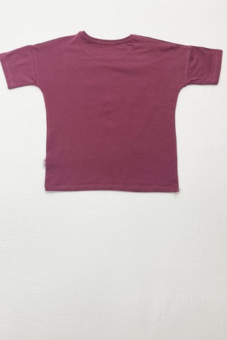 Kız Çocuk Eşofman Takımı Çizgili İspanyol Paça B17 Vişne Çürüğü