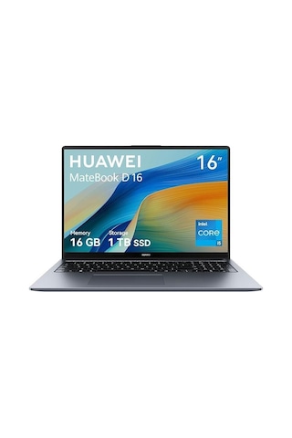 Huawei MateBook D16 53014QHR04 i5-13420H 16 GB 2 TB SSD 16" W11P Dizüstü Bilgisayar