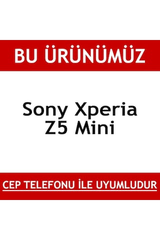 Sony Xperia Z5 Mini Kırılmaz Ekran Koruyucu Temperli Cam (549626350)