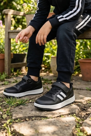 In Step Campus Unisex Siyah Çocuk Spor Ayakkabı