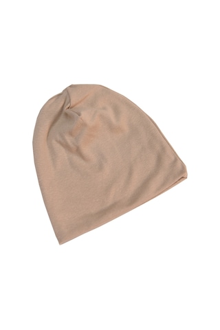 Luess Çocuk Unisex Fitilli Kışlık Bere Sütlü Kahverengi