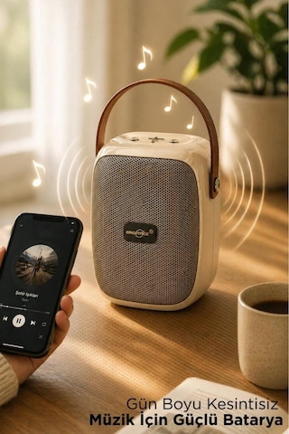 Bluetooth Hoparlör Rgb Işıklı Fm Radyo Kablosuz Taşınabilir Speaker Gts-1679