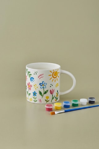 Karaca Boyama Seti Harper Diy Mug 350 Ml Beyaz