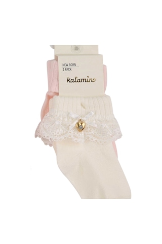 Katamino Amy 2'li Aks. Bebek Soket K44024 Karışık Renk Asorti