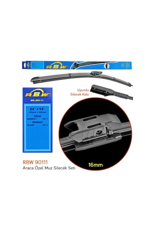 Rbw 90111 Dacia Sandero 3/ Renault Taliant 2021+ 24+16 İnç / 600+400 Mm Muz Silecek Seti
