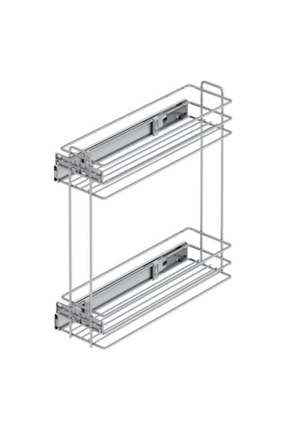 Yandan Tls.raylı Deterjanlık - 16 Cm Krom Gümüş