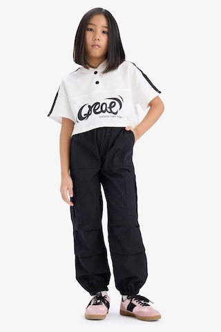 DeFacto Kız Çocuk Paraşüt Kargo Jogger Paça Pantolon E0162A825SMBK27 Siyah