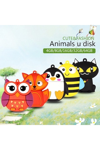 Sones Microdrive 128gb Usb 2.0 Creative Cute Fox U Disk