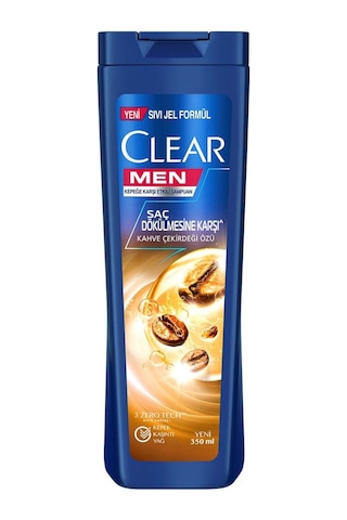 Clear Men Kepeğe Karşı Etkili Şampuan Saç Dökülmesine Karşı Kahve Çekirdeği Özü 350 ML