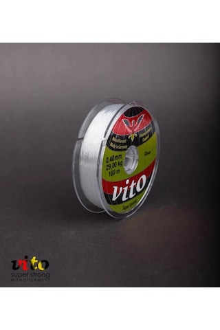 Vito Süper Strong Monoflament Şeffaf Misina 160 Metre 0,40mm - Standart