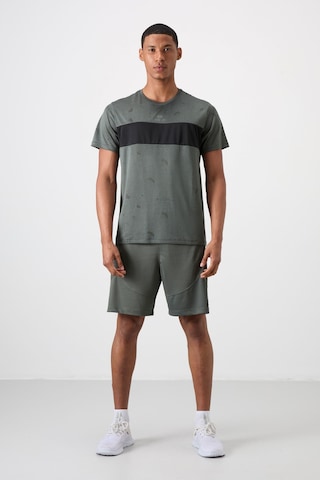 Tommy Life Haki Polyester Nefes Alan Jakarlı İnce Esnek Standart Fit Erkek Performans T-shirt - 88398 Haki