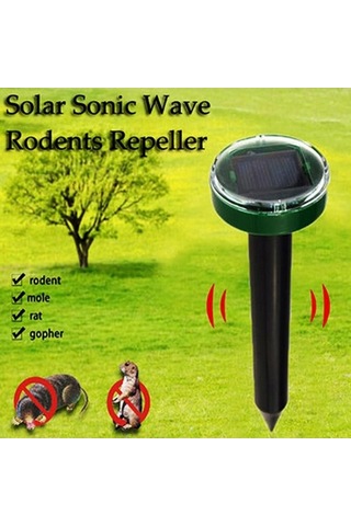 Maoyaya Jms Açık Güneş Sıçan Kovucu Ultrasonik Haşere Yılan Köstebek Sıçan Fare