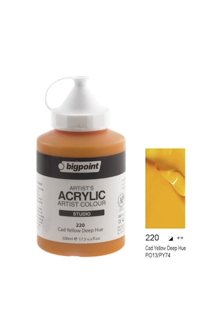 Bigpoint Akrilik Boya 500 ml Cad Yellow Deep Hue 220