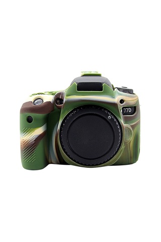 Canon Eos 77d İçin Puluz Yumuşak Silikon Koruyucu Kılıf Kamuflaj Diğer