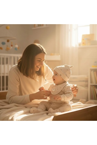 Sebi Bebe Geyikli 5'li Hastane Çıkış Seti 2037 Bej
