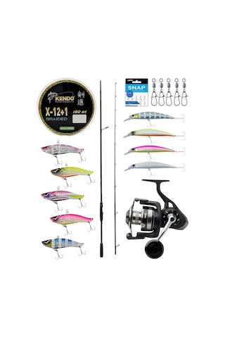 Yek Outdoor Pro Spin Seti Okuma Hakai Super Light Spin 8'11'' 271cm 10-40gr 2 Parça Olta Kamışı&savage Gear Sgs8 4000 Fd 8+1bb Olta Makinesi