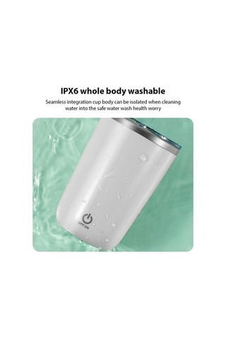 Novahub 350ml Otomatik Karıştırmalı Termos - Şarj Edilebilir, Ipx6 Su Geçirmez Pembe Pembe