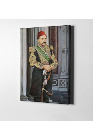 Kişiye Özel Sultan Iı Abdülhamit Han Kanvas Tablo (50 X 70 Cm.) 1