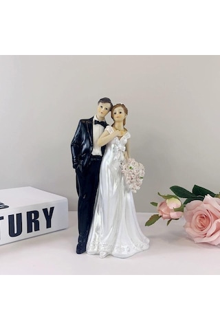 Düğün Koleksiyonları Düğün Pastası Süsleri Gelin Ve Damat Eşsiz Romantik Hatıra Pasta Süsü Figürin Style 1