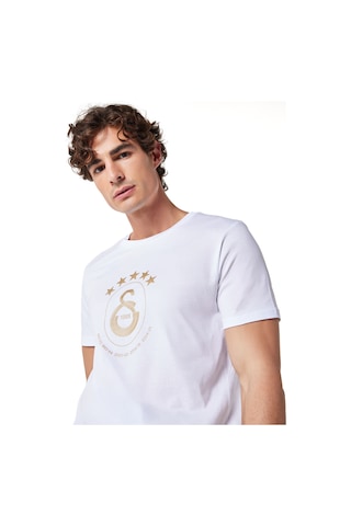 Gsstore Galatasaray 5 Yıldız T-shirt E251352-2 Beyaz