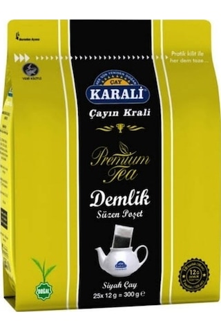 Karali Premium Demlik Poşet Siyah Çay 25'li X 8 Adet