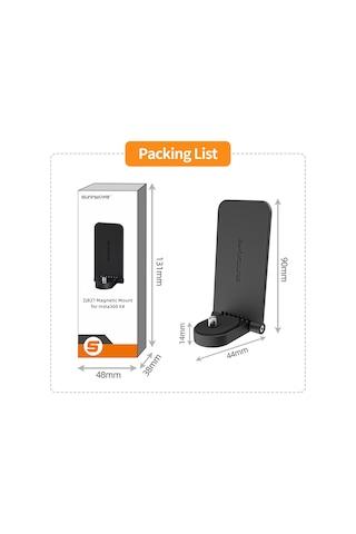 Leezsing Insta360 X4 İçin Çok Amaçlı Manyetik Tutucu Ve Ayarlanabilir Masaüstü Stand - Sunnylife X4-zj827