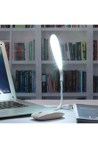 Ollevra Usb Girişli Ledli 3 Kademeli Dokunmatik Masa Kitap Okuma Lambası Ledi Beyaz Beyaz